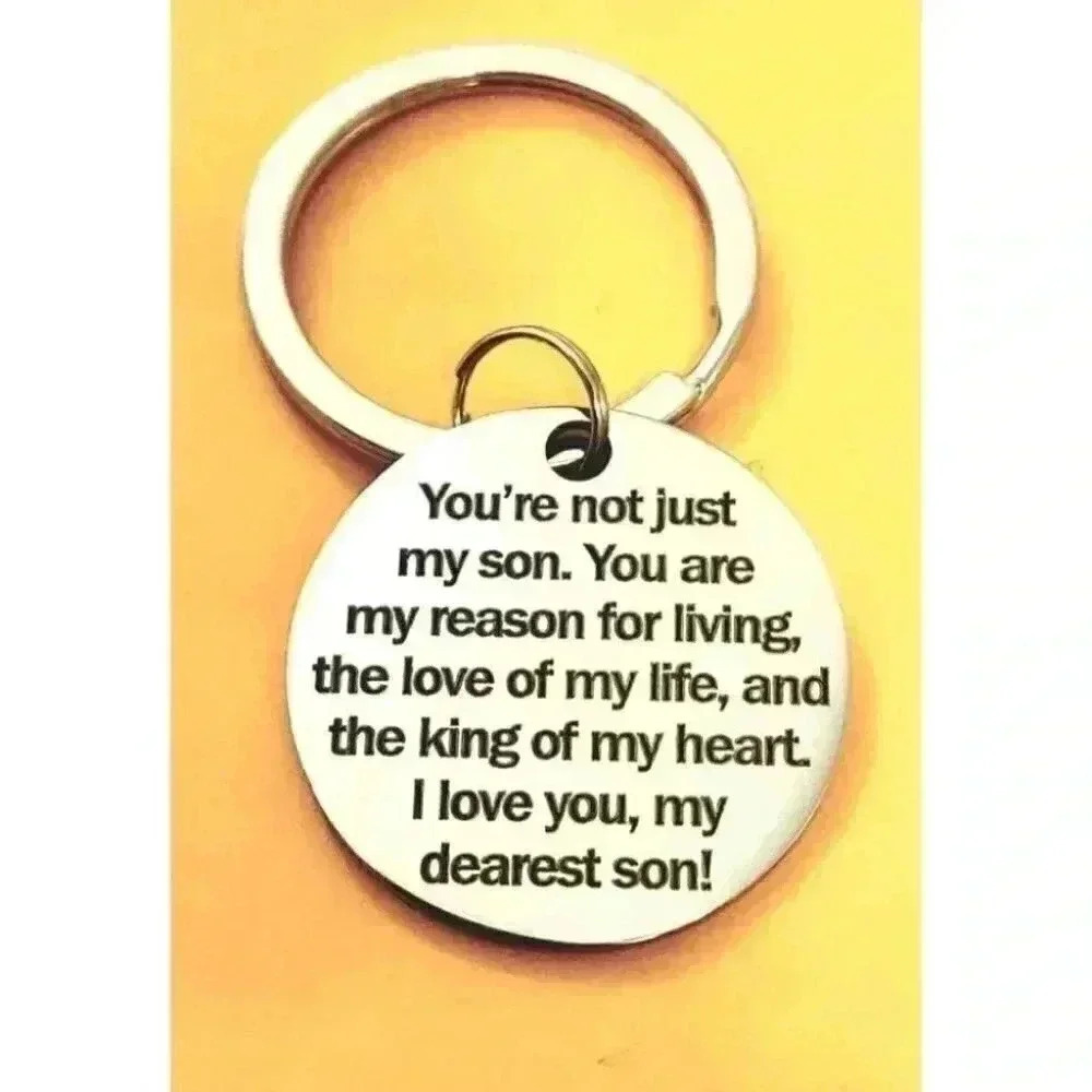 To my SON M Dearest SON KEYCHAIN